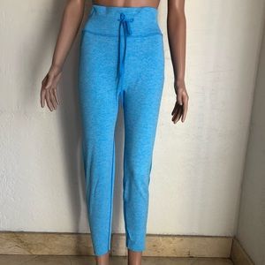 Victoria Secret Pink Active Blue Seamless Yoga Joggers Leggings Women’s Size XL